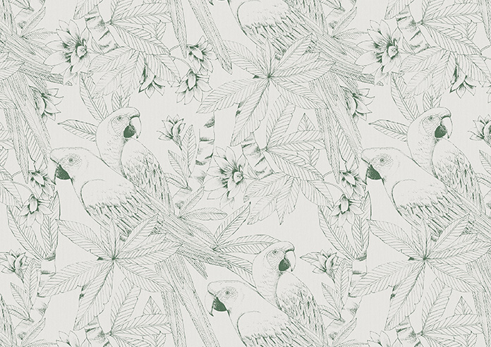 Peruvian Parrots, Cobalt - Roller Blind - Image 6